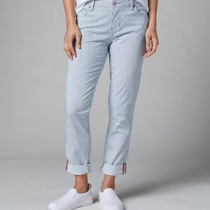 JAG Jeans Carter Girlfriend Jean - Railroad Stripe, 16W